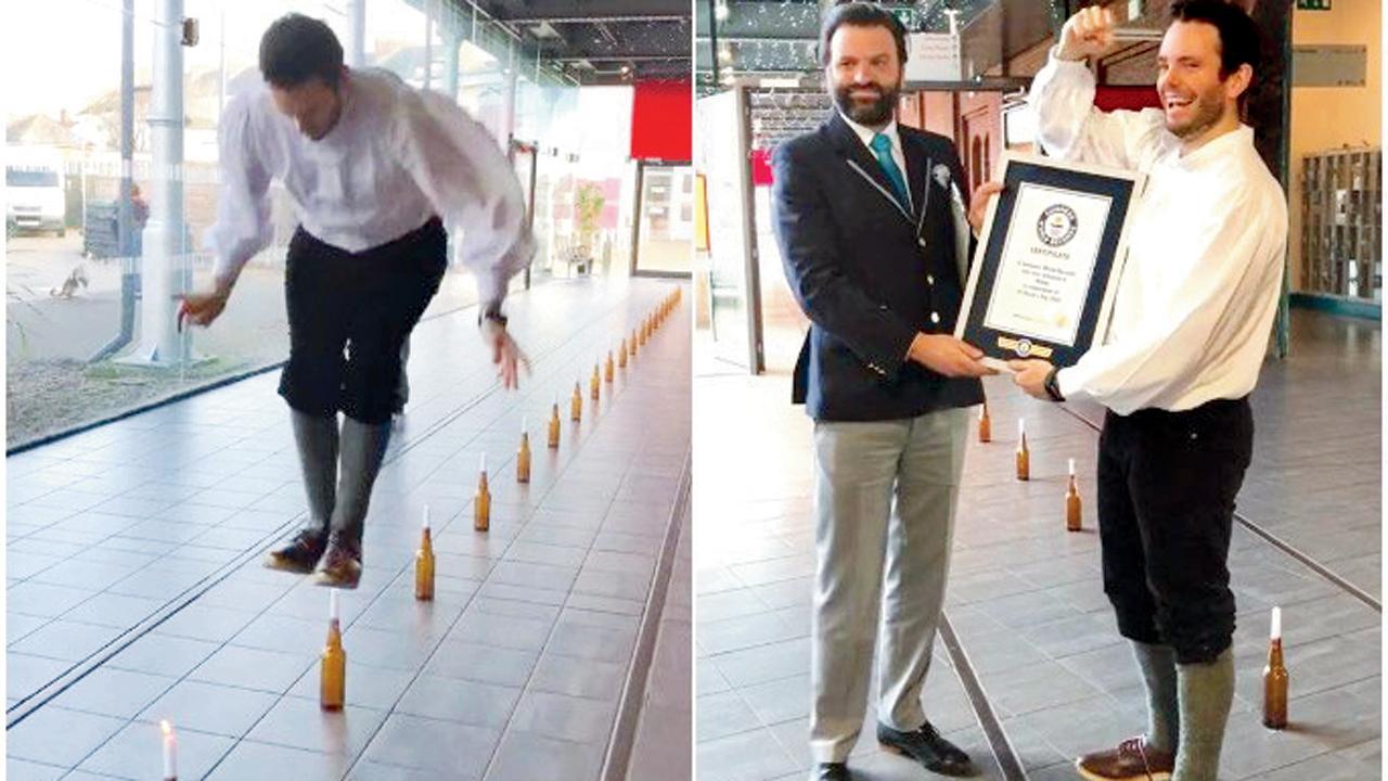 એક ફુટથી વધુ ઊંચકો કૂદકો મારીને સળગતી મીણબત્તી બુઝાવવાની હતી