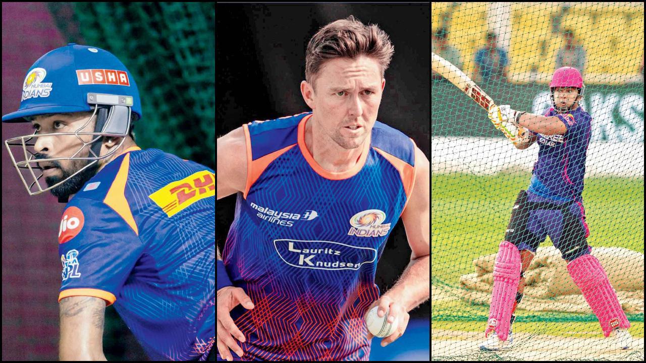 દિલ્હી કૅપિટલ્સ સામેની છેલ્લી મૅચ ચૂકી ગયેલો મુંબઈનો કૅપ્ટન હાર્દિક પંડ્યા અને પેસ બોલર ટ્રેન્ટ બોલ્ટ ગુવાહાટીમાં પ્રૅક્ટિસ કરતા જોવા મળ્યા હતા. ગુવાહાટીમાં નેટ-પ્રૅક્ટિસ કરતો ડાબોડી બૅટર વૈભવ સૂર્યવંશી. 