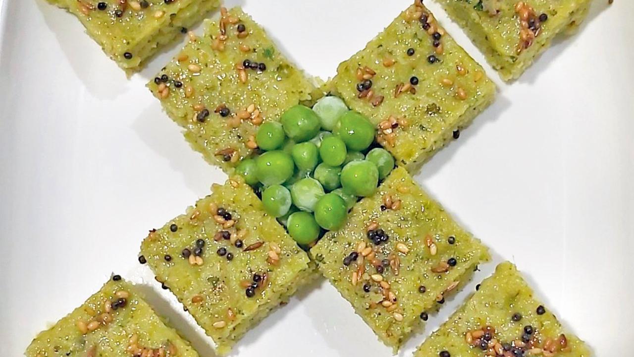 મટર ઢોકળાં