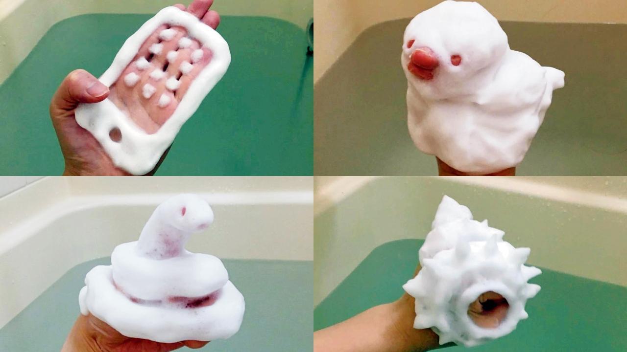 સાબુના ફીણમાંથી કળાનું નિર્માણ