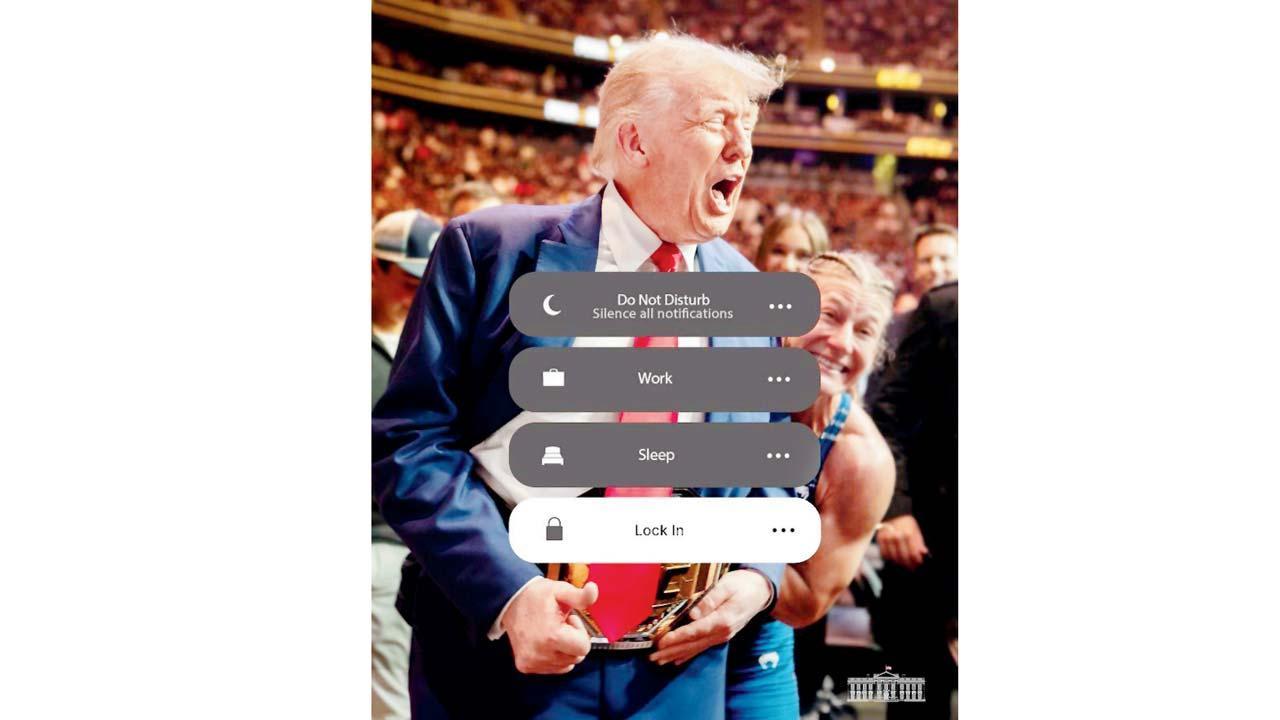 સોમવારે વાઇટ હાઉસે ડોનલ્ડ ટ્રમ્પની તસવીર શૅર કરી હતી