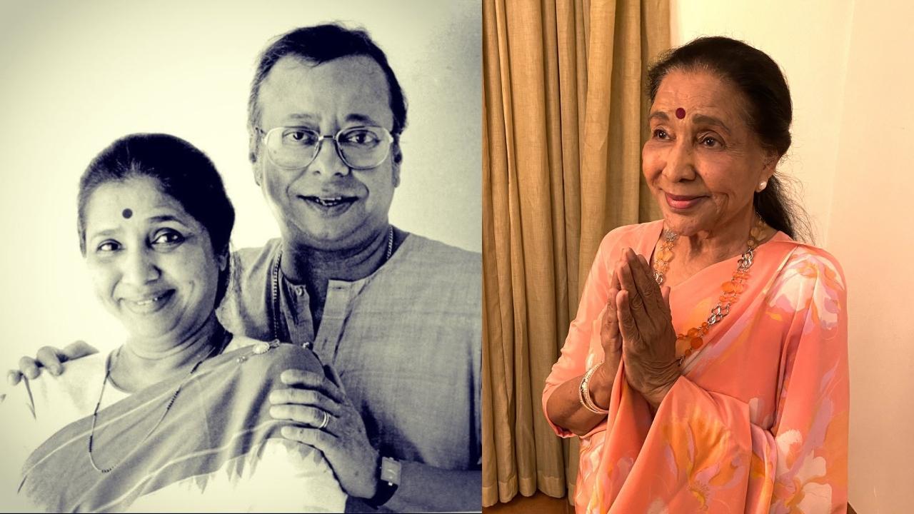 આશા ભોસલે અને પંચમ દા (તસવીર - એક્સ)