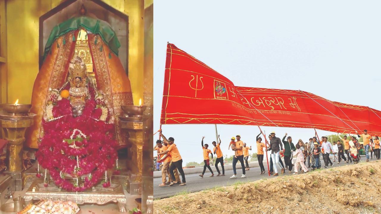 લાખો શ્રદ્ધાળુઓએ પગપાળા બહુચરાજી પહોંચીને કર્યાં બહુચર માતાજીનાં દર્શન