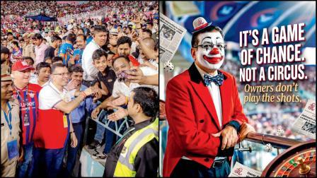 એકાના સ્ટેડિયમમાં ફૅન્સને મળતા સંજીવ ગોયનકા અને લલિત મોદીએ થોડા સમય પહેલાં સંજીવ ગોયનકાને જોકર ગણાવીને આ પોસ્ટ શૅર કરી હતી