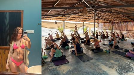 એલી અવરામ ગોવામાં વેલનેસ બ્રેક દરમિયાન