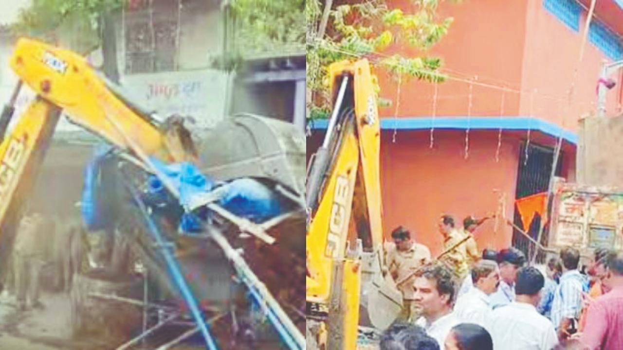 BMCએ ગઈ કાલે સંતોષનગરમાં કાર્યવાહી કરી હતી.