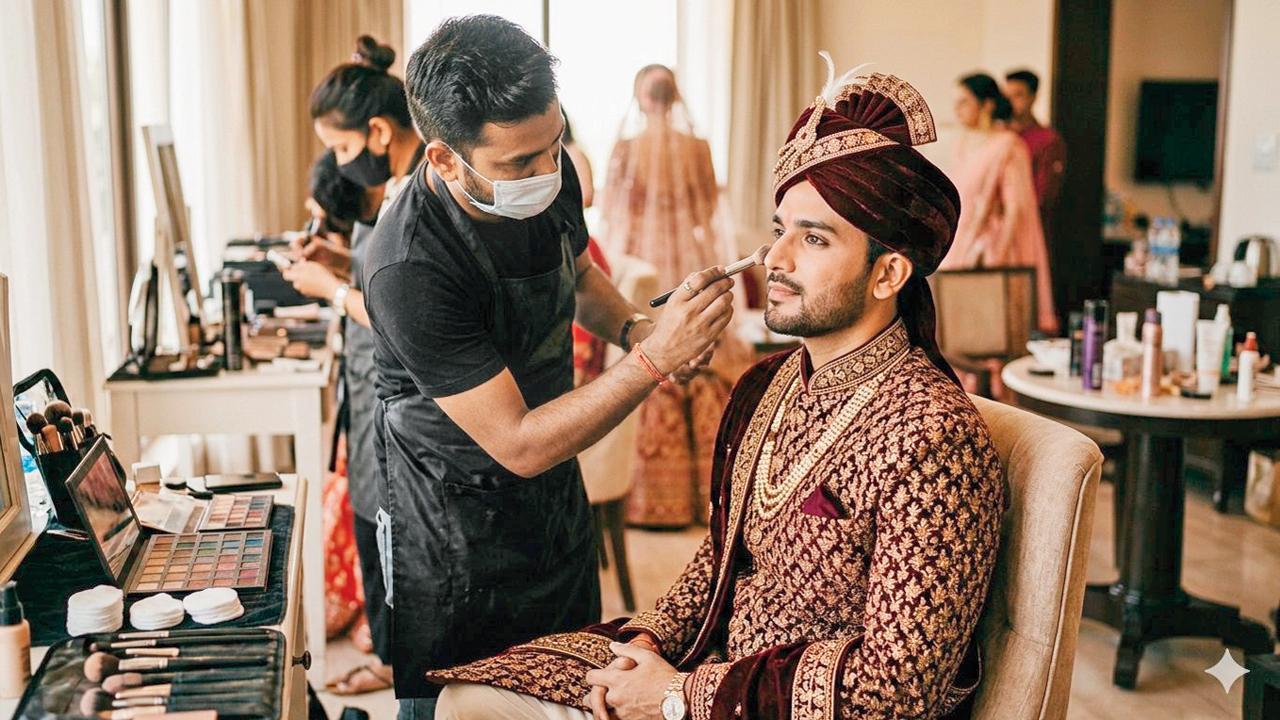 વરરાજાના ચેકલિસ્ટમાં હવે મેકઅપ થયો જરૂરી