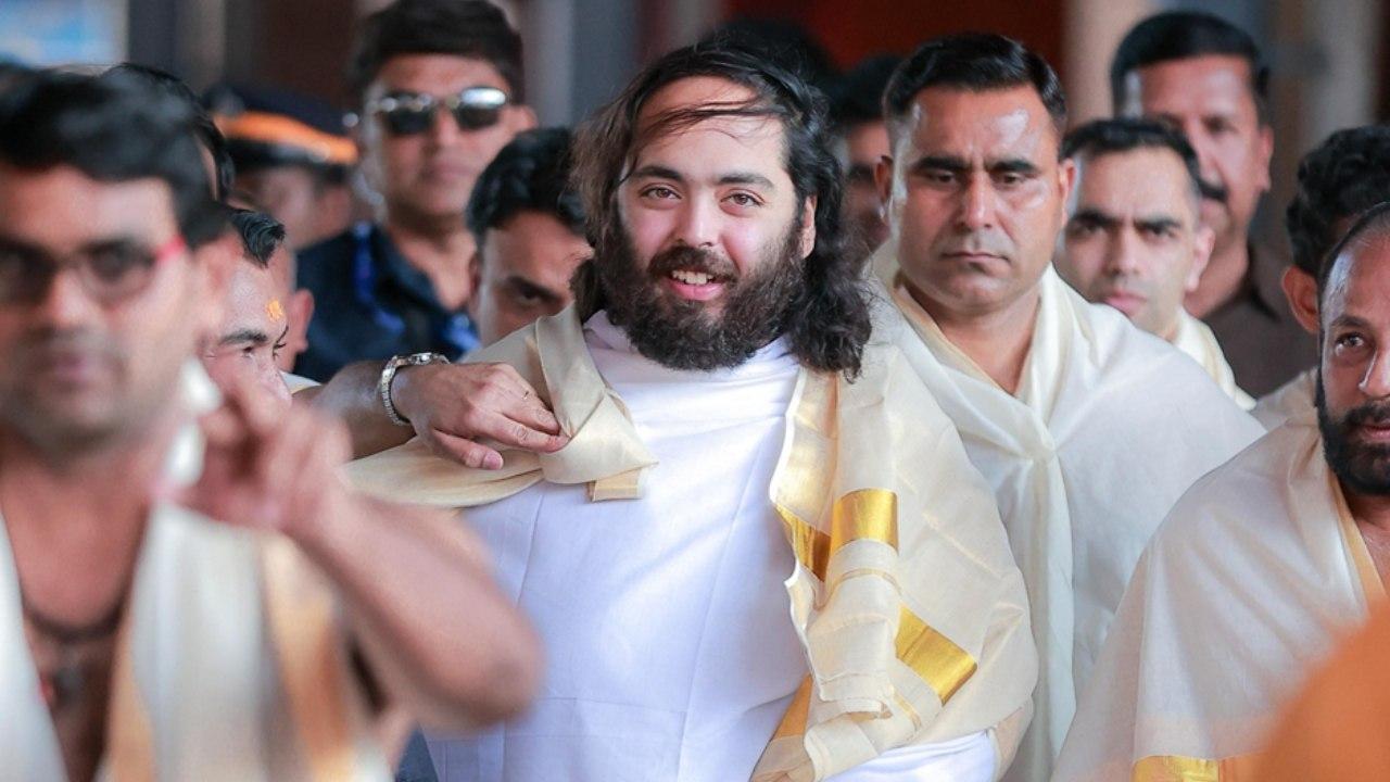 અનંત અંબાણી ગુરુવાયુરની મુલાકાતે