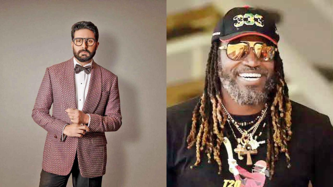 અભિષેક બચ્ચન અને ક્રિસ ગેઇલ