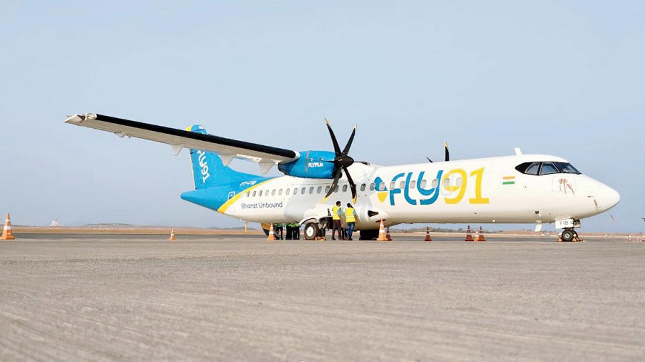 હૈદરાબાદથી હુબલી જઈ રહેલી Fly-91 ઍરલાઇનની ફ્લાઇટ