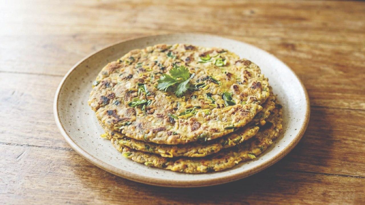 કાચી કેરીનાં મલ્ટિ-ગ્રેન થેપલાં