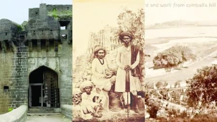 કામાઠી પુરુષો, ૧૯મી સદીમાં.; કંબાલા હિલ પરથી દેખાતું દૃશ્ય - વરલી, ૧૮૭૦. 