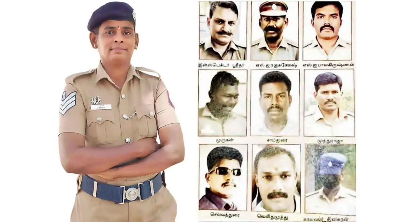 પોલીસોના કારનામાને ઉઘાડું પાડનાર લેડી કૉન્સ્ટેબલ રેવતી અને ફાંસીની સજા પામેલા નવ આરોપીઓ.