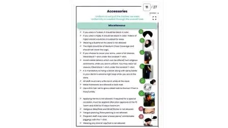 લેન્સકાર્ટની ઑફિસ-ગ્રૂમિંગ ગાઇડલાઇનનું વાઇરલ પોસ્ટર.