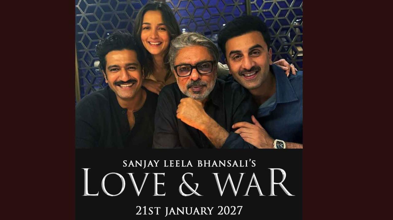 રણબીર કપૂર, વિકી કૌશલ અને આલિયા ભટ્ટ સ્ટારર ફિલ્મ ‘લવ એન્ડ વૉર’નું મુહૂર્ત નક્કી