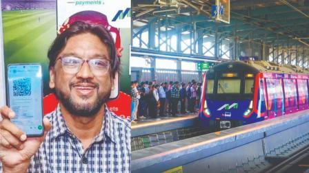 મેટ્રો 9નો પહેલો ખુશખુશાલ પ્રવાસી ગિરીશ બાવસકર.