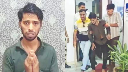 ઉશ્કેરણીજનક પોસ્ટ મૂકનાર ઇન્ફ્લુએન્સર સાથે આચોલે પોલીસ-ટીમ.