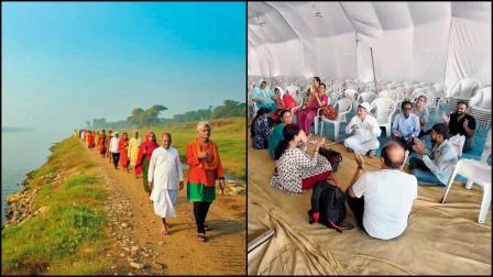  ૧૯ માર્ચથી શરૂ થયેલી ઉત્તરવાહિનીની નર્મદા પરિક્રમા ૧૮ એપ્રિલે પૂરી થશે.