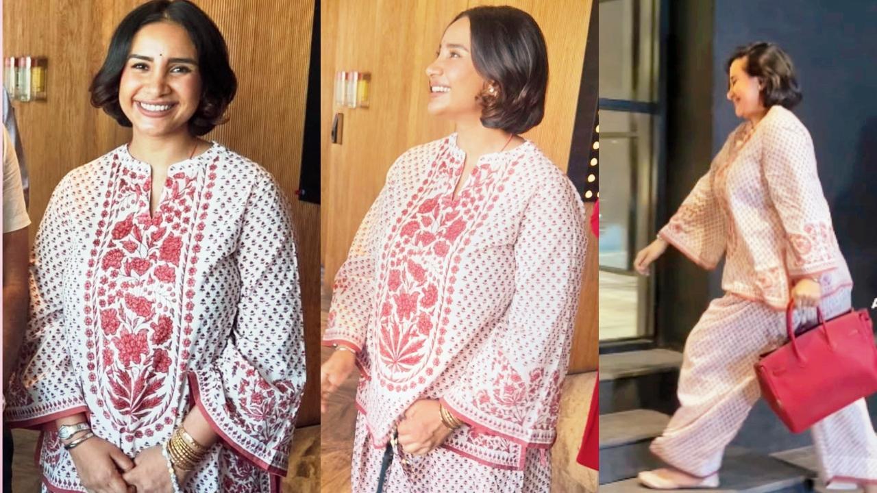 મમ્મી બન્યા પછી પત્રલેખા હાલમાં જાહેરમાં જોવા મળી હતી