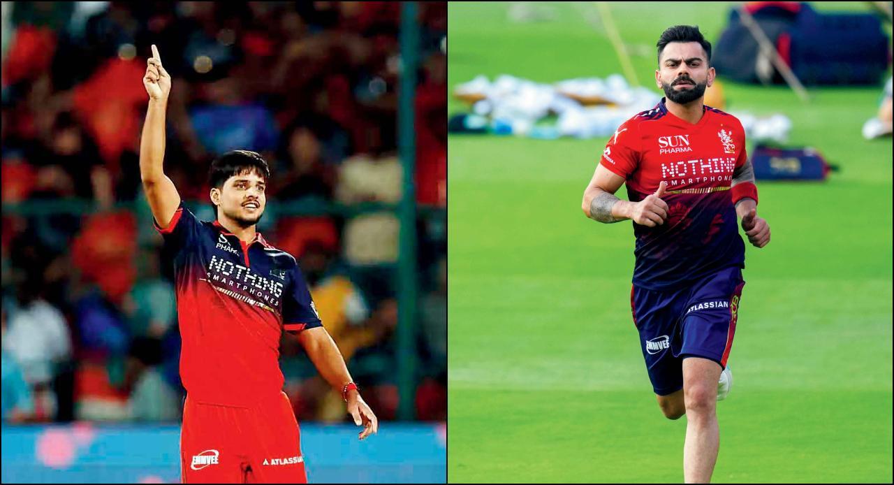 બૅન્ગલોરના યુવા બોલર રસિખ સલામે ૨૪ રનમાં ૪ વિકેટ લીધી હતી અને વિરાટ કોહલી