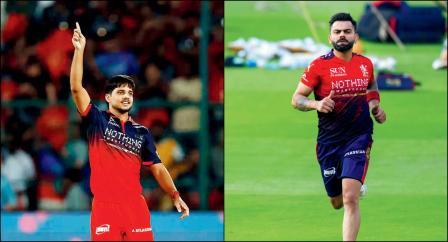 બૅન્ગલોરના યુવા બોલર રસિખ સલામે ૨૪ રનમાં ૪ વિકેટ લીધી હતી અને વિરાટ કોહલી