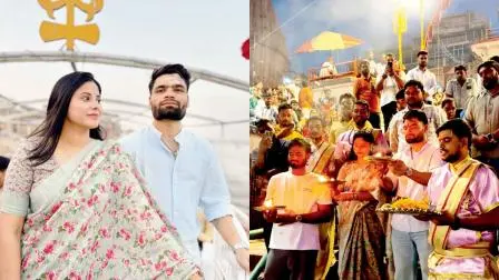 મુશ્કેલ IPL સીઝન વચ્ચે રિન્કુ સિંહે કાશી પહોંચીને ગંગા આરતી કરી