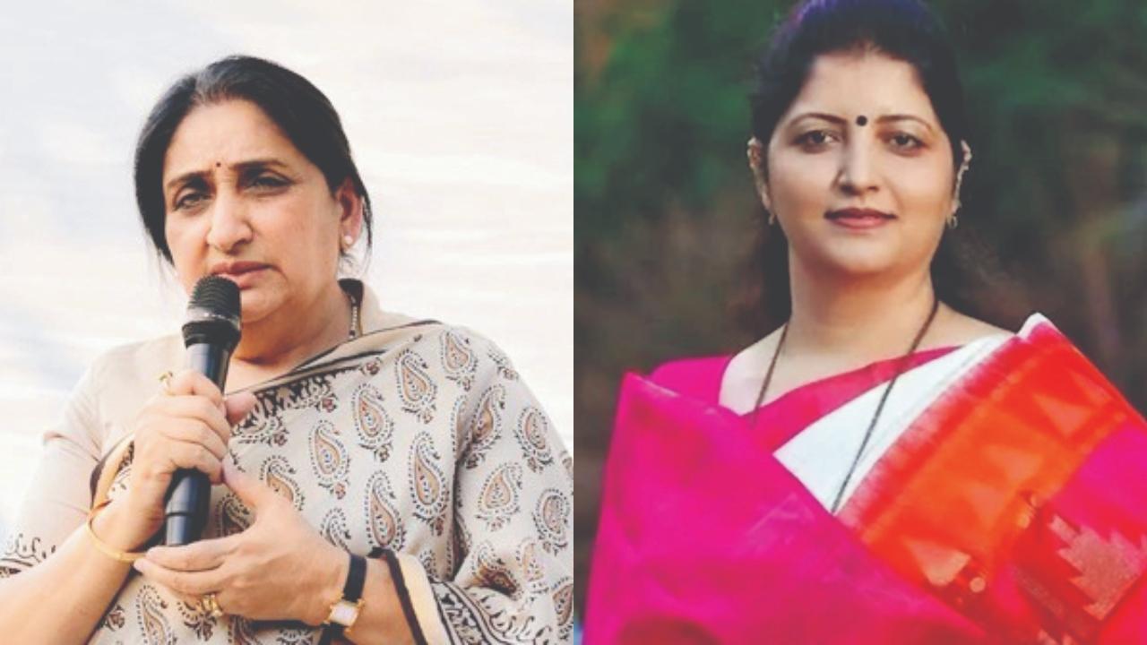 સુનેત્રા પવાર ને રૂપાલી ચાકણકર