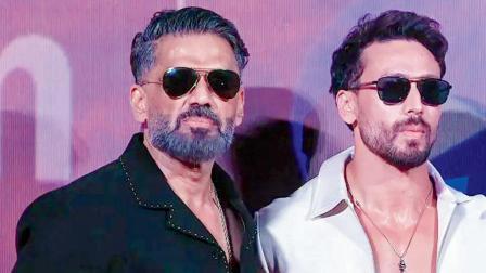 સુનીલ શેટ્ટી સાથે ટાઇગર શ્રોફ