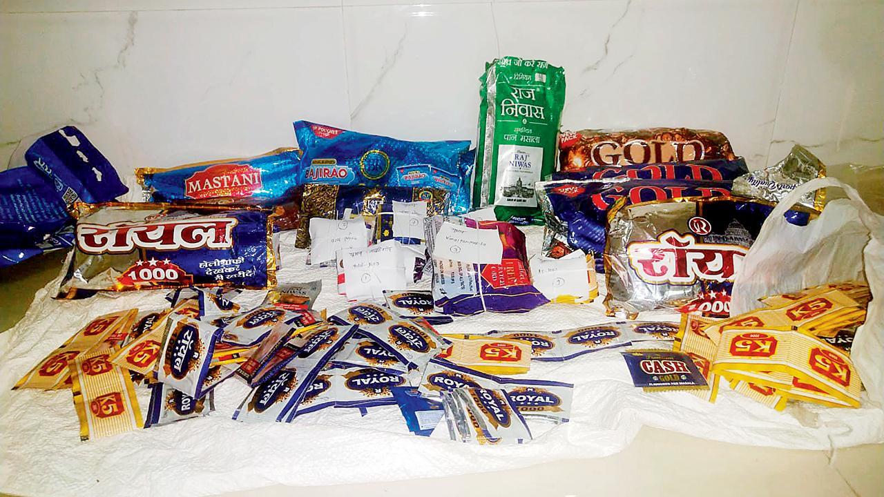 તપાસ દરમ્યાન આશરે ૧,૭૪,૨૪,૯૨૨ રૂપિયાના પ્રતિબંધિત તમાકુ અને ગુટકા સહિતના ખાદ્ય પદાર્થોનો જથ્થો જપ્ત કર્યો હતો