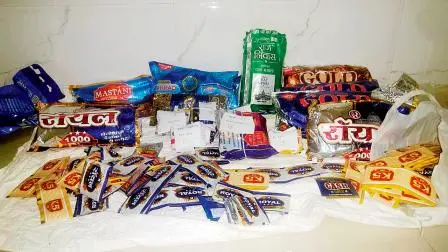 તપાસ દરમ્યાન આશરે ૧,૭૪,૨૪,૯૨૨ રૂપિયાના પ્રતિબંધિત તમાકુ અને ગુટકા સહિતના ખાદ્ય પદાર્થોનો જથ્થો જપ્ત કર્યો હતો
