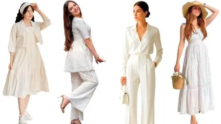 સફેદ એક એવો રંગ છે જે ક્યારેય આઉટ ઑફ ફૅશન થતો નથી