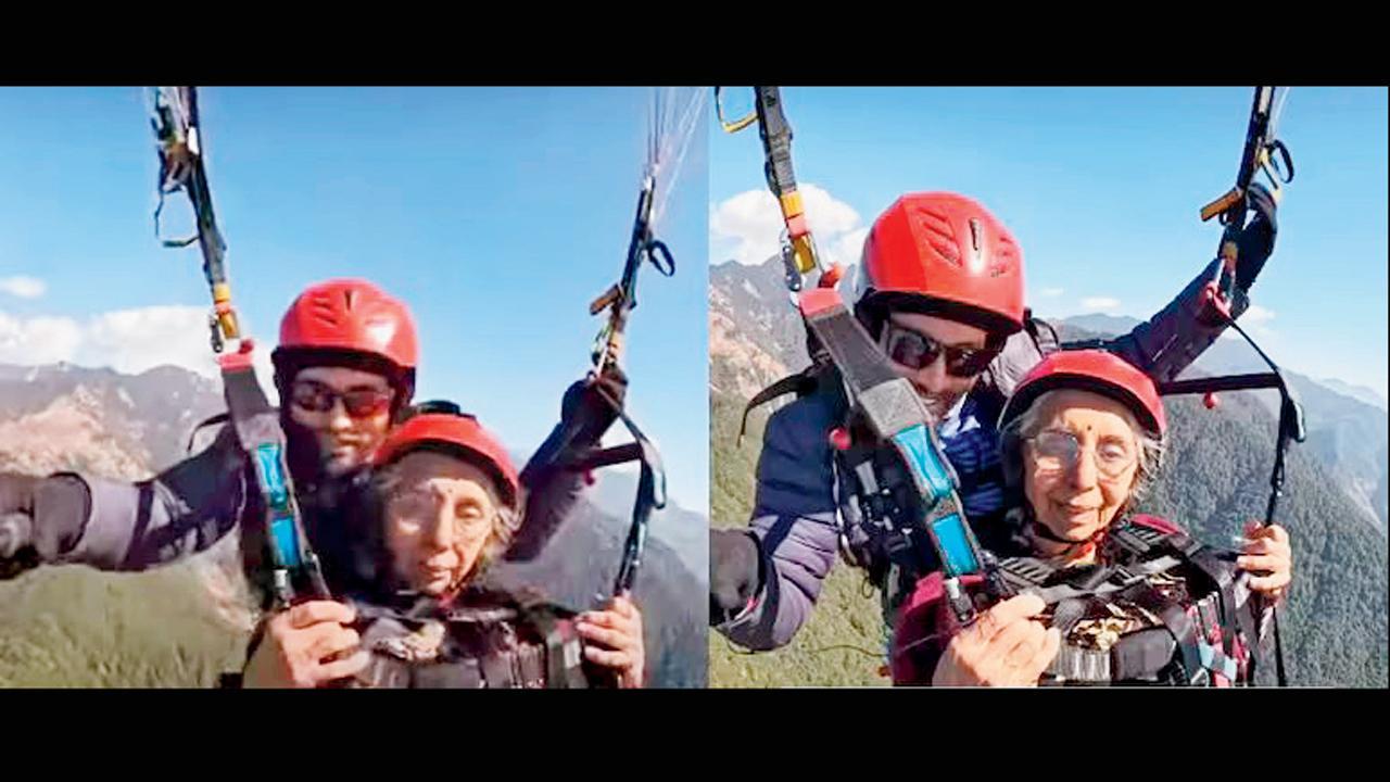 ૭૩ વર્ષનાં કૂલ દાદીએ કર્યું પૅરાગ્લાઇડિંગ