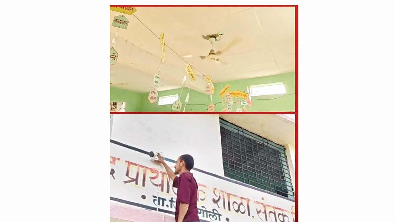 સ્કૂલમાં મોટા પાયે કામ કરવામાં આવી રહ્યું છે.