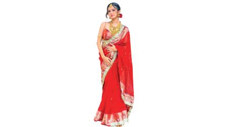 હવે સાડીમાં પણ ઘૂઘરીનો ટ્રેન્ડ