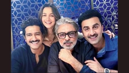 રણબીર કપૂર, આલિયા ભટ્ટ, વિકી કૌશલ અને સંજય લીલા ભણશાળી