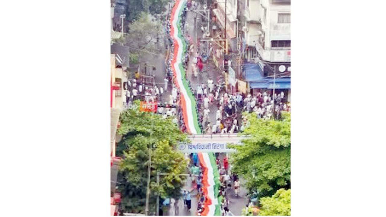 ડોમ્બિવલીમાં થયેલી તિરંગા રૅલી.
