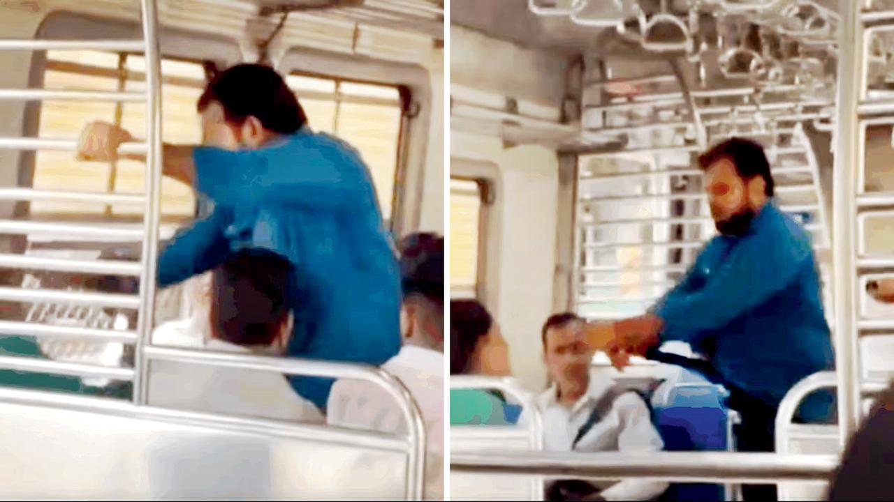 મહિલા પર હાથ ઉપાડ્યા પછી બેલ્ટ કાઢતો આરોપી