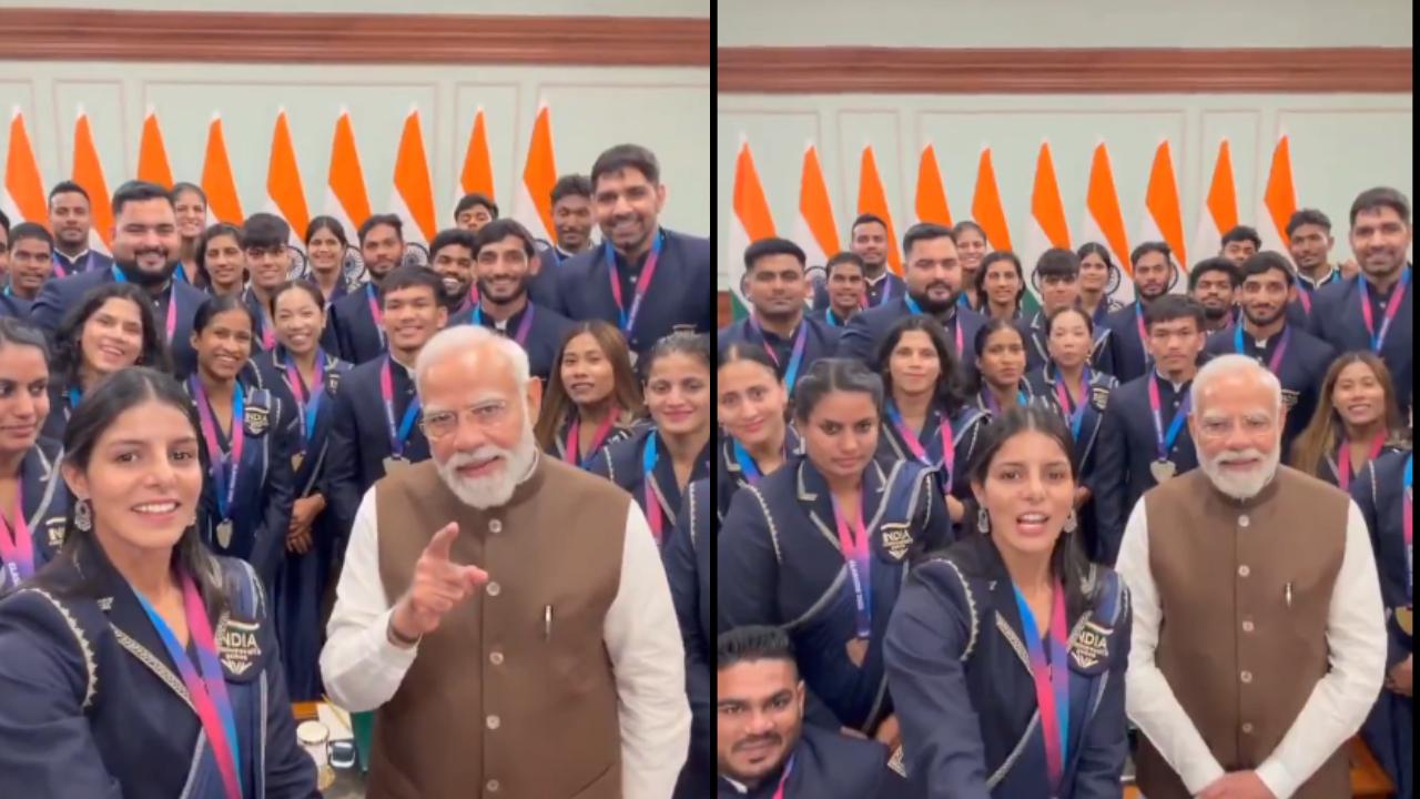 વડા પ્રધાન મોદી મળ્યા મેડલ વિજેતાઓને