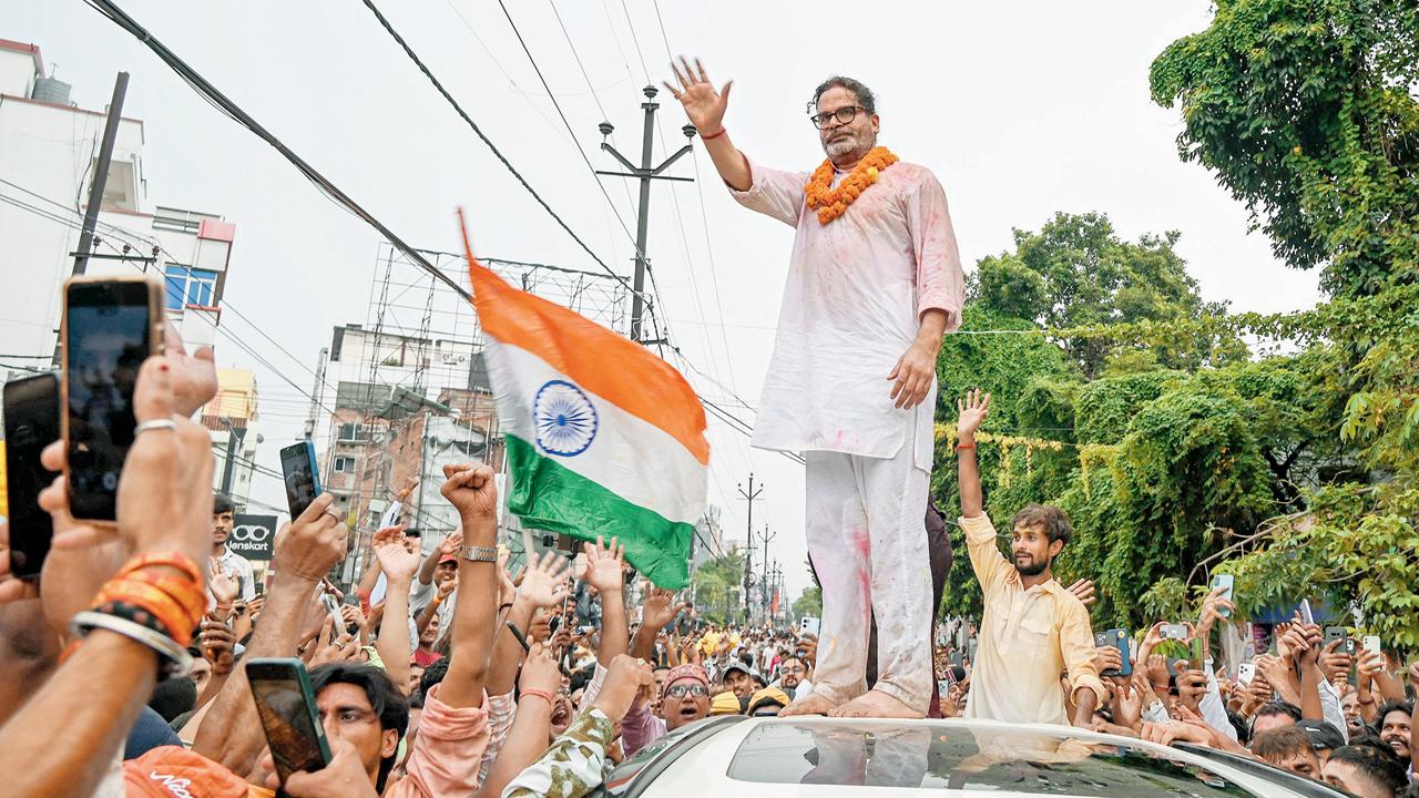 ગઈ કાલે પટનામાં વિજયસરઘસમાં પ્રશાંત કિશોર