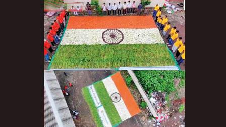 સુરતમાં બન્યો ૨૦૦૦ કિલો શાકભાજીનો તિરંગો 