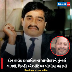 ડૉન દાઉદ ઇબ્રાહિમના સાથીદારને મુંબઈ લાવશે, દિલ્હી ઍરપોર્ટ પર પોલીસ પકડ્યો