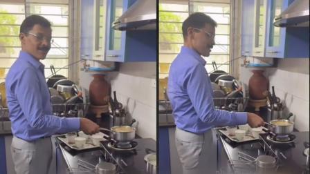તુકારામ મુંઢેનો ચા બનાવવાનો વીડિયો વાયરલ