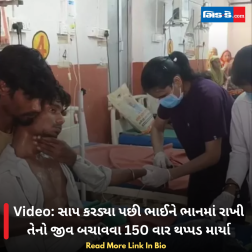 Video: સાપ કરડ્યા પછી ભાઈને ભાનમાં રાખી તેનો જીવ બચાવવા 150 વાર થપ્પડ માર્યા