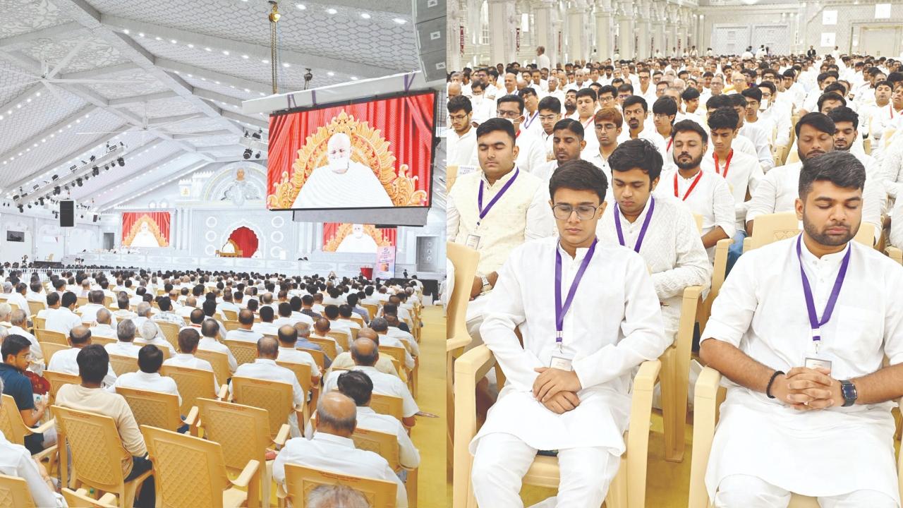 આરાધ્ય ભક્તિ પાર્ક ખાતે ‘ઇમોશનલ ફિટનેસ - ટ્રેઇન યૉર માઇન્ડ’ યુવા શિબિર સેંકડો યુવાનોની ઉપસ્થિતિમાં યોજાઈ હતી