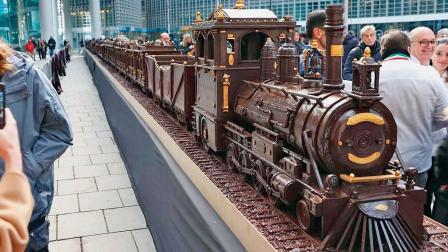 માલ્ટામાં બની પંચાવન મીટર લાંબી ચૉકલેટની ટ્રેન