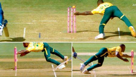 મૅચની અંતિમ ઓવરના ચોથા બૉલ પર કૅગિસો રબાડાએ ફઝલહક ફારુફીને રનઆઉટ કરીને મૅચને ટાઇ કરાવી સુપર ઓવર સુધી પહોંચાડી હતી.