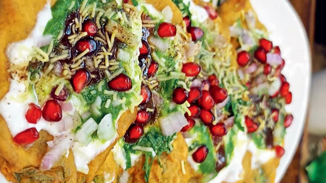 પાલક દહીંપૂરી