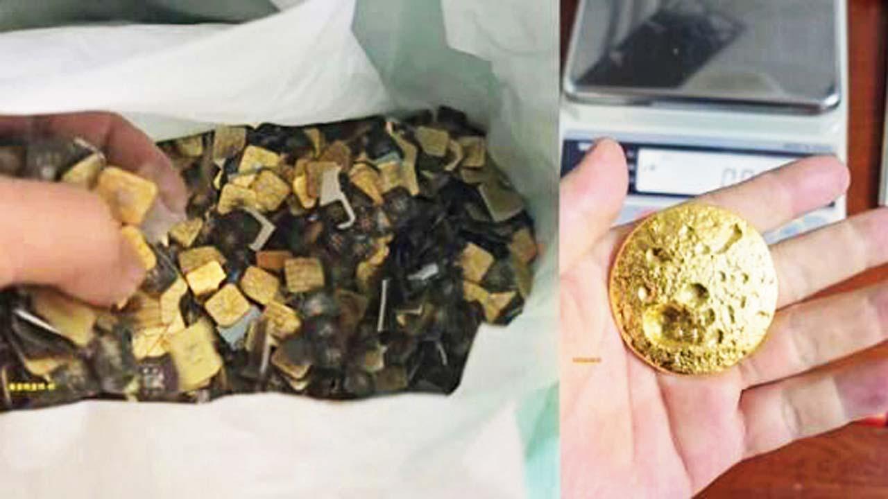સિમ કાર્ડ્‍સ પર કેમિકલ-પ્રોસેસ કરીને એમાંથી એટલું સોનું કાઢ્યું