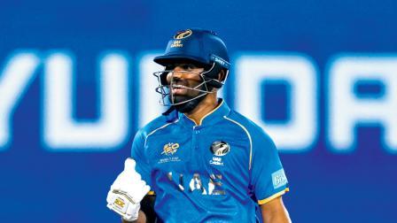 ભારતીય મૂળના આર્યનશ શર્મા T20 વર્લ્ડ કપ ઇતિહાસમાં UAE માટે ૭૪ રનની સૌથી મોટી ઇનિંગ્સ રમ્યો હતો.