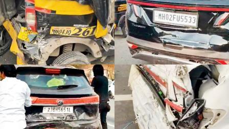 અકસ્માતના ભયાનક દ્રશ્યો